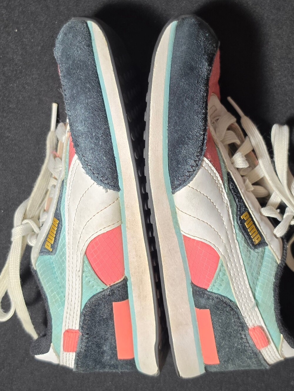 PUMA Retro Runner Sneakers in Coral, Teal & Black - Picture 8 of 12